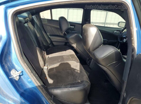 2C3CDXCT3NH235905 2022 DODGE CHARGER Blue Rear seats view