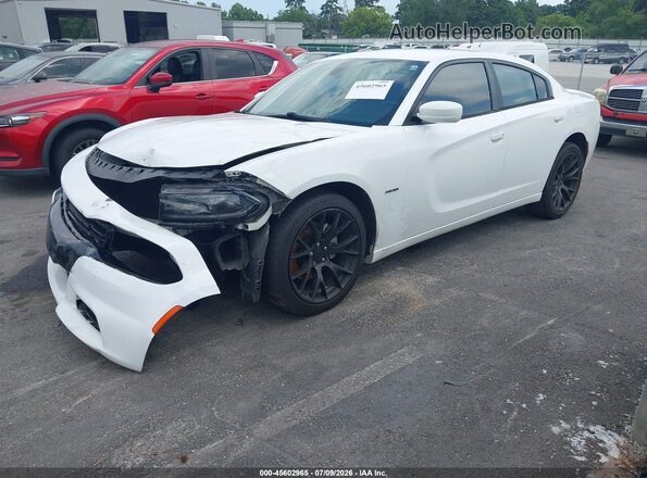2C3CDXCT4GH232983 2016 DODGE CHARGER White Առջևի ձախ երեք քառորդ տեսարան