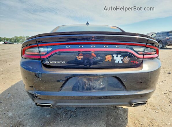 2C3CDXCT4GH241764 2016 DODGE CHARGER Black Вид ззаду