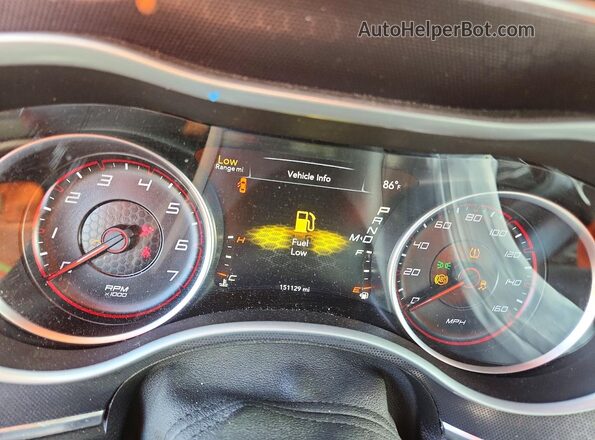 2C3CDXCT4GH241764 2016 DODGE CHARGER Black Вид щитка приладів