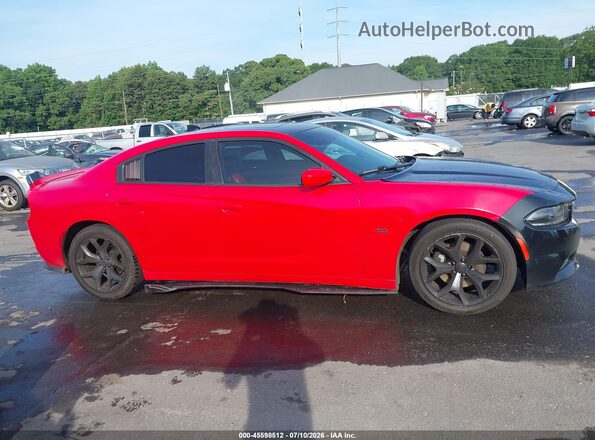 2C3CDXCT4GH247273 2016 DODGE CHARGER Red Vista interior trasera