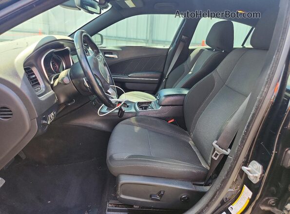 2C3CDXCT4GH251162 2016 DODGE CHARGER Черный Вид салона спереди