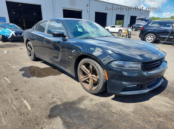 2C3CDXCT4GH251162 2016 DODGE CHARGER Черный Передняя правая четверть