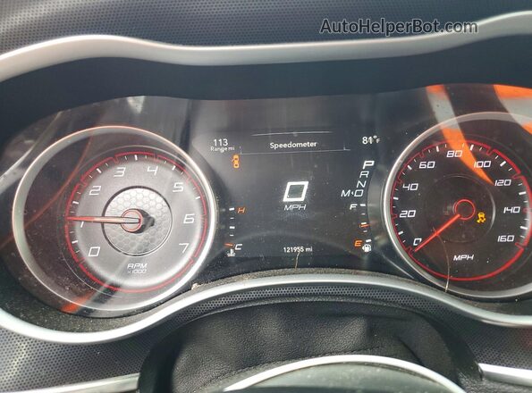 2C3CDXCT4GH346532 2016 DODGE CHARGER Red Սարքավորումների վահանակի տեսք