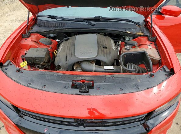 2C3CDXCT4GH346532 2016 DODGE CHARGER Red Սալոնի հետևի տեսք