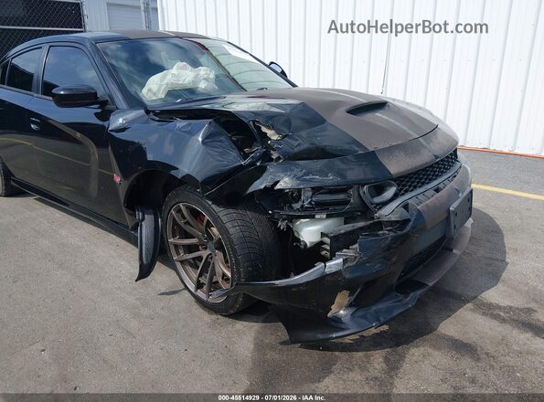 2C3CDXCT4KH575303 2019 DODGE CHARGER Black წინა ხედი