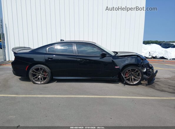 2C3CDXCT4KH575303 2019 DODGE CHARGER Black უკანა სალონის ხედი