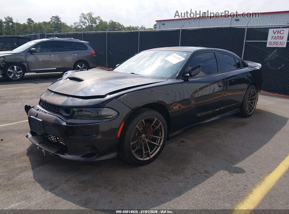 2C3CDXCT4KH575303 2019 DODGE CHARGER Black წინა მარცხენა ხედი სამი მეოთხედიდან