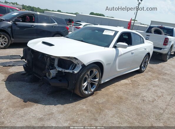 2C3CDXCT4LH131274 2020 DODGE CHARGER White Vista tres cuartos delantera izquierda
