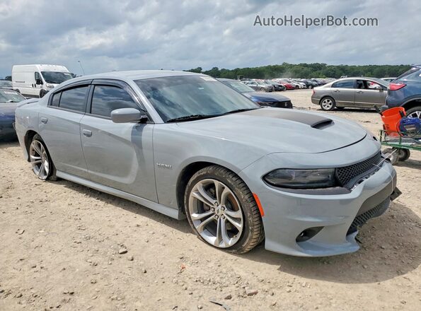 2C3CDXCT4MH584408 2021 DODGE CHARGER Gray Front right