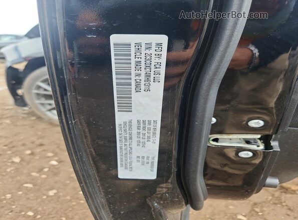 2C3CDXCT4MH613115 2021 DODGE CHARGER Black Vista de la etiqueta del VIN