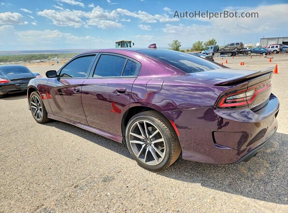 2C3CDXCT4NH189713 2022 DODGE CHARGER Purple Հետևի ձախ