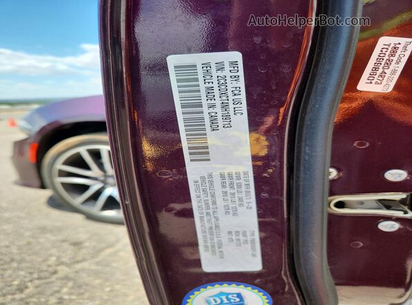 2C3CDXCT4NH189713 2022 DODGE CHARGER Purple Շարժիչի բաժամունքի տեսք