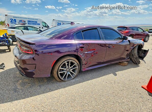 2C3CDXCT4NH189713 2022 DODGE CHARGER Purple Հետևի աջ