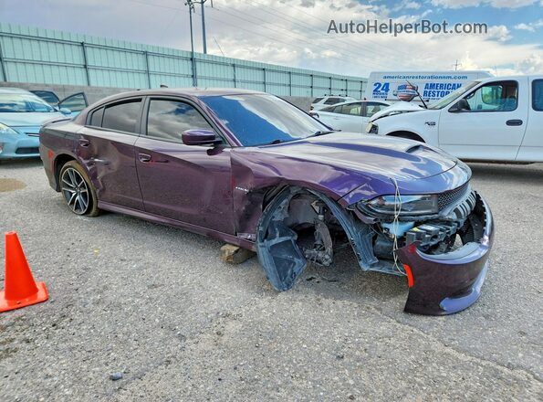 2C3CDXCT4NH189713 2022 DODGE CHARGER Purple Առջևի աջ