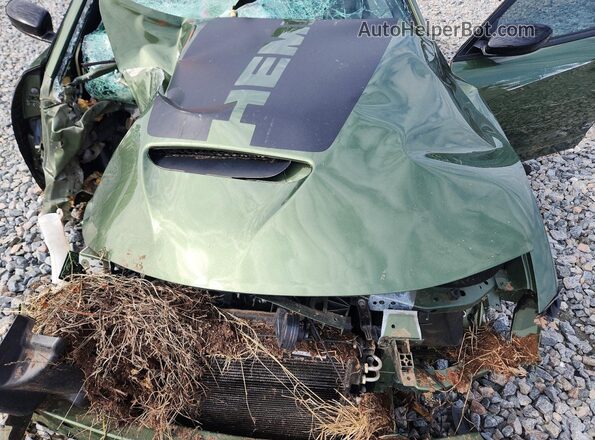 2C3CDXCT4PH531731 2023 DODGE CHARGER Green Widok wnętrza z tyłu
