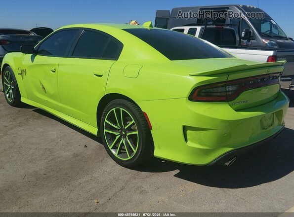 2C3CDXCT4PH704129 2023 DODGE CHARGER Green Trasero izquierdo