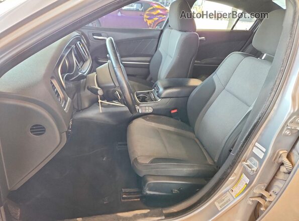 2C3CDXCT5GH110567 2016 DODGE CHARGER Gray Widok wnętrza z przodu
