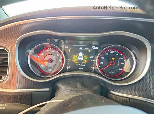 2C3CDXCT5GH110567 2016 DODGE CHARGER Gray Widok zestawu wskaźników