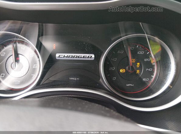 2C3CDXCT5GH203850 2016 DODGE CHARGER Silver Widok tylnych siedzeń