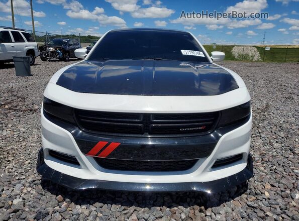 2C3CDXCT5JH193019 2018 DODGE CHARGER White წინა ხედი