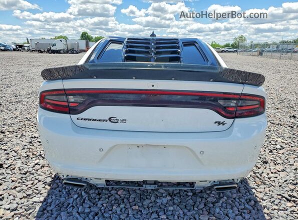 2C3CDXCT5JH193019 2018 DODGE CHARGER White უკანა ხედი