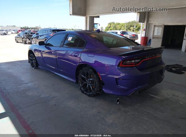2C3CDXCT5KH522657 2019 DODGE CHARGER Purple Tył lewy