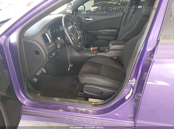 2C3CDXCT5KH522657 2019 DODGE CHARGER Purple Widok wnętrza 360 stopni