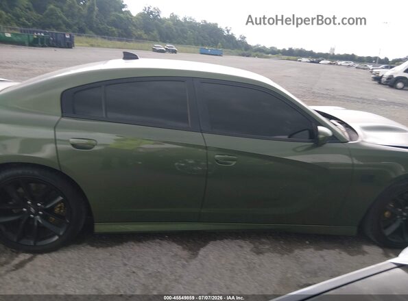 2C3CDXCT5KH666838 2019 DODGE CHARGER Green Սալոնի հետևի տեսք