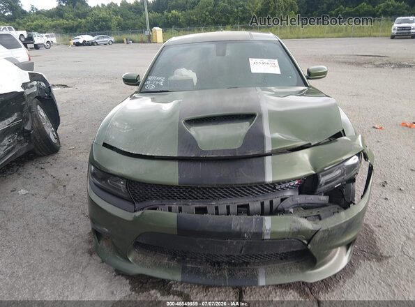 2C3CDXCT5KH666838 2019 DODGE CHARGER Green Սարքավորումների վահանակի տեսք