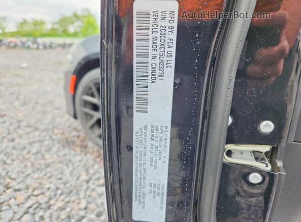 2C3CDXCT5LH232761 2020 DODGE CHARGER Black Շարժիչի բաժամունքի տեսք