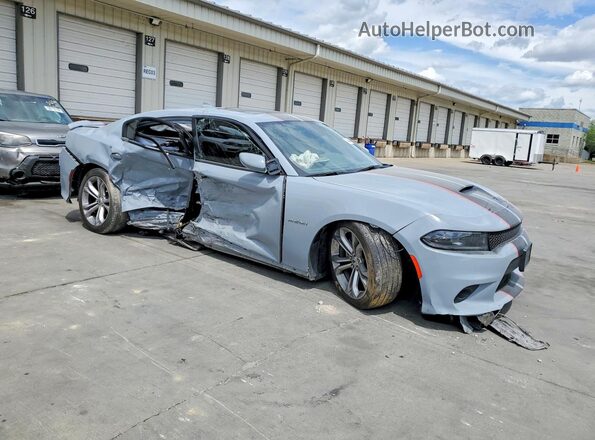 2C3CDXCT5NH235629 2022 DODGE CHARGER Gray წინა მარჯვენა