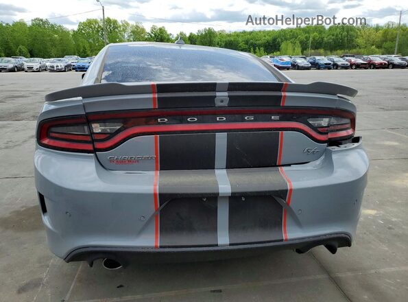 2C3CDXCT5NH235629 2022 DODGE CHARGER Gray უკანა ხედი