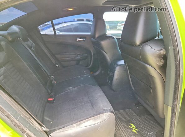 2C3CDXCT5PH604136 2023 DODGE CHARGER Green Rear seats view