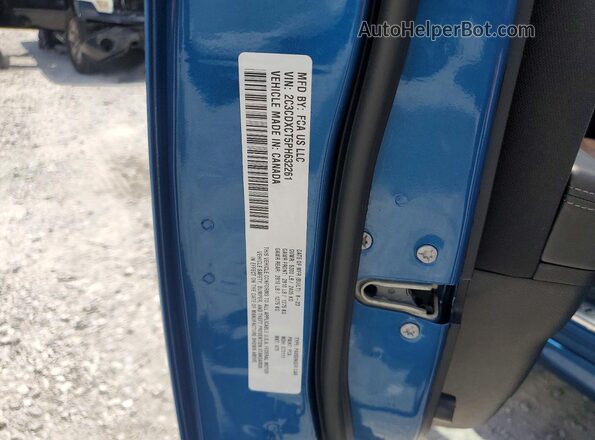 2C3CDXCT5PH632261 2023 DODGE CHARGER Blue ძრავის განყოფილების ხედი