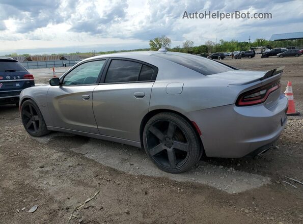 2C3CDXCT6GH203579 2016 DODGE CHARGER Silver Trasero izquierdo