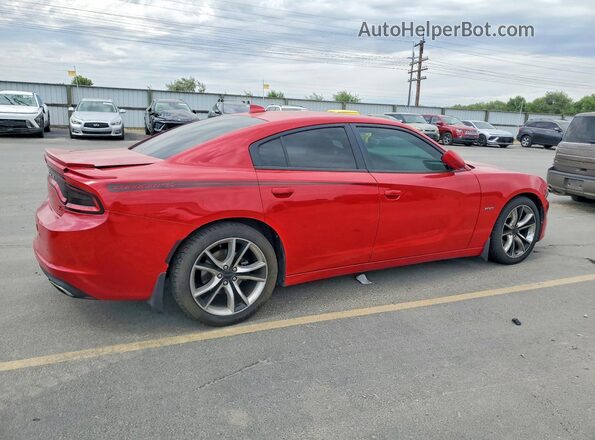 2C3CDXCT6GH237523 2016 DODGE CHARGER Red Задня права чверть