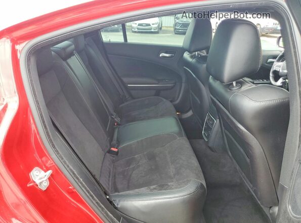 2C3CDXCT6GH237523 2016 DODGE CHARGER Red Вид задніх сидінь