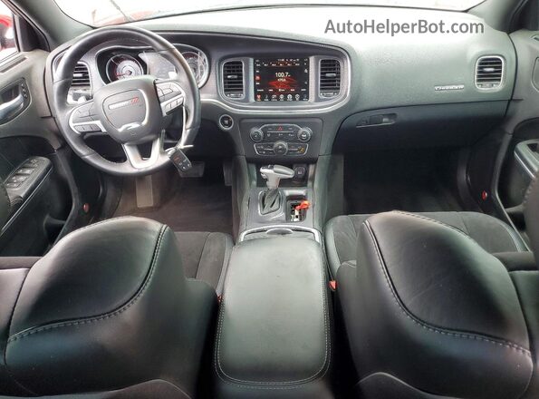 2C3CDXCT6GH237523 2016 DODGE CHARGER Red Вид панелі приладів