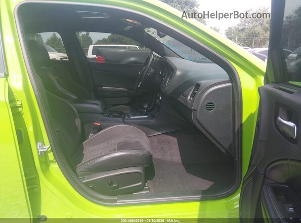 2C3CDXCT6HH579118 2017 DODGE CHARGER Green Widok wnętrza z przodu