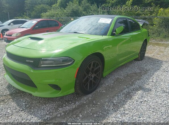2C3CDXCT6HH579118 2017 DODGE CHARGER Green Przód lewy