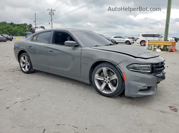 2C3CDXCT6JH125327 2018 DODGE CHARGER Gray Przód prawy