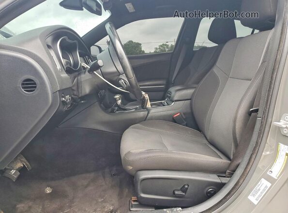 2C3CDXCT6JH125327 2018 DODGE CHARGER Gray Widok wnętrza z przodu