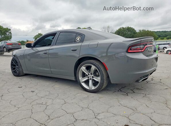 2C3CDXCT6JH125327 2018 DODGE CHARGER Gray Tył lewy