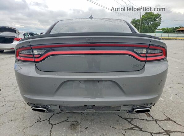 2C3CDXCT6JH125327 2018 DODGE CHARGER Gray Widok z tyłu