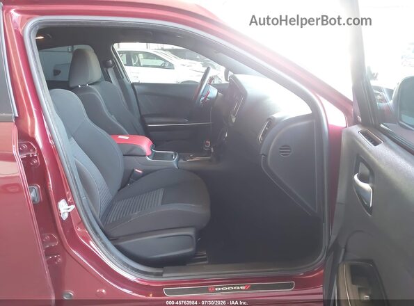 2C3CDXCT6MH594907 2021 DODGE CHARGER Burgundy წინა სალონის ხედი