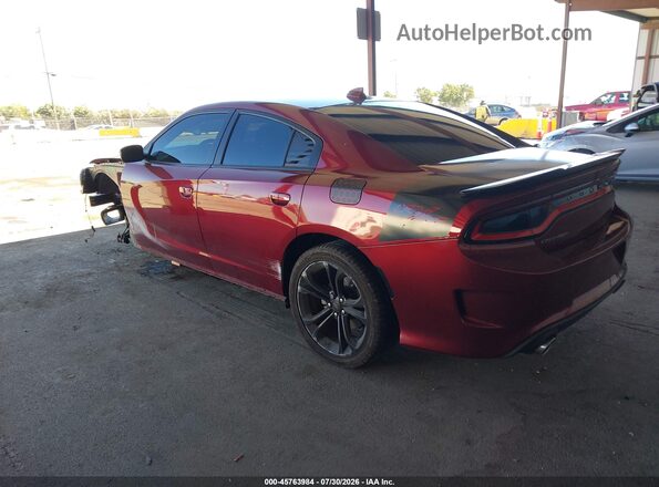 2C3CDXCT6MH594907 2021 DODGE CHARGER Burgundy უკანა მარცხენა
