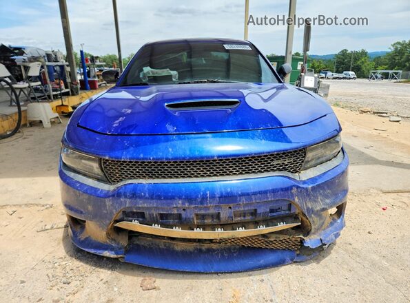 2C3CDXCT6MH598469 2021 DODGE CHARGER Blue Դիմացի տեսք