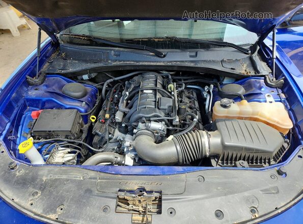 2C3CDXCT6MH598469 2021 DODGE CHARGER Blue Սալոնի հետևի տեսք