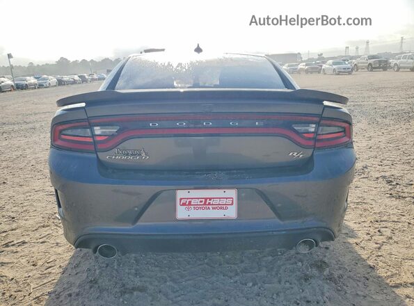 2C3CDXCT6NH165901 2022 DODGE CHARGER Gray Вид ззаду